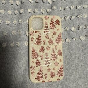 Festive Phone 11 Case - Cream and Red